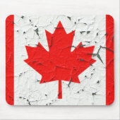 Canadese rode maaple Leaf CANADA Peeling Paint Muismat (Voorkant)