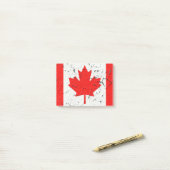 Canadese rode maaple Leaf CANADA Peeling Paint Post-it® Notes (Op bureau)