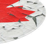 Canadese rode maaple Leaf CANADA Peeling Paint Snijplank (Hoek)