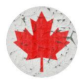 Canadese rode maaple Leaf CANADA Peeling Paint Snijplank (Voorkant)
