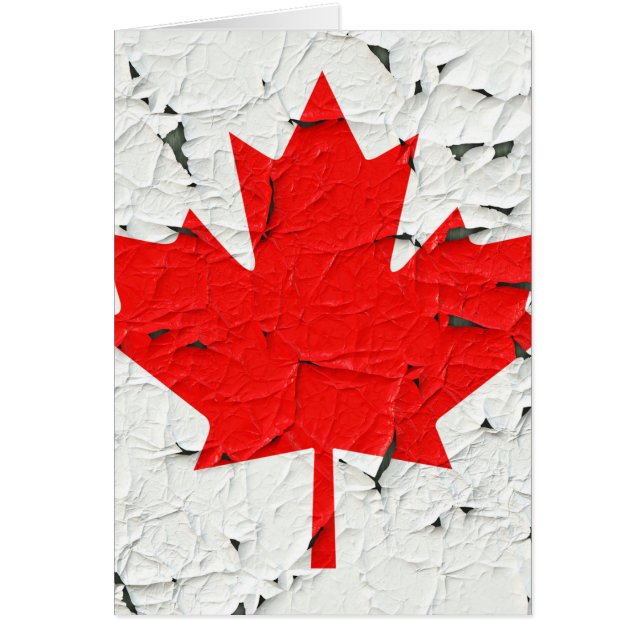Canadese rode mantel Leaf CANADA Peeling Paint (Voorkant)