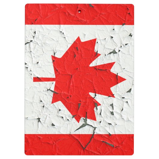 Canadese rode mantel Leaf CANADA Peeling Paint Klembord (Achterkant)