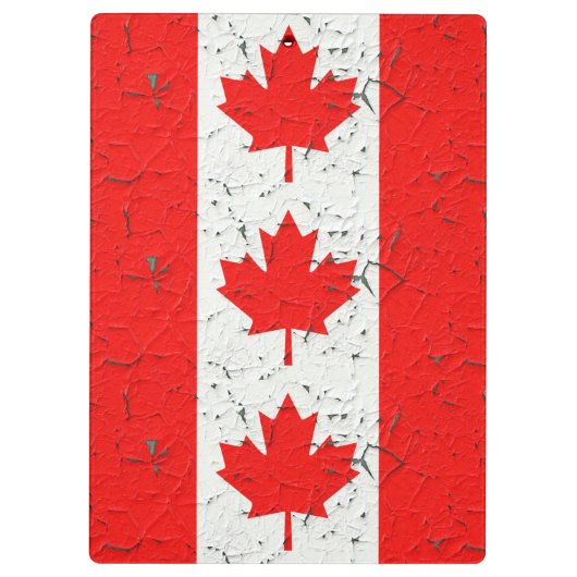 Canadese rode mantel Leaf CANADA Peeling Paint Klembord (Achterkant)