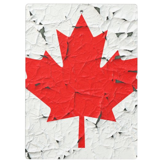 Canadese rode mantel Leaf CANADA Peeling Paint Klembord (Achterkant)