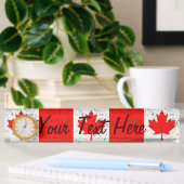 Canadese rode mantel Leaf CANADA Peeling Paint Naambordje
