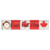 Canadese rode mantel Leaf CANADA Peeling Paint Naambordje (Voorkant)