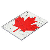 Canadese rode mantel Leaf CANADA Peeling Paint Notitieboek (Linkerzijde)