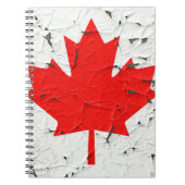 Canadese rode mantel Leaf CANADA Peeling Paint Notitieboek (Voorkant)