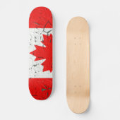 Canadese rode mantel Leaf CANADA Peeling Paint Persoonlijk Skateboard (Voorkant)