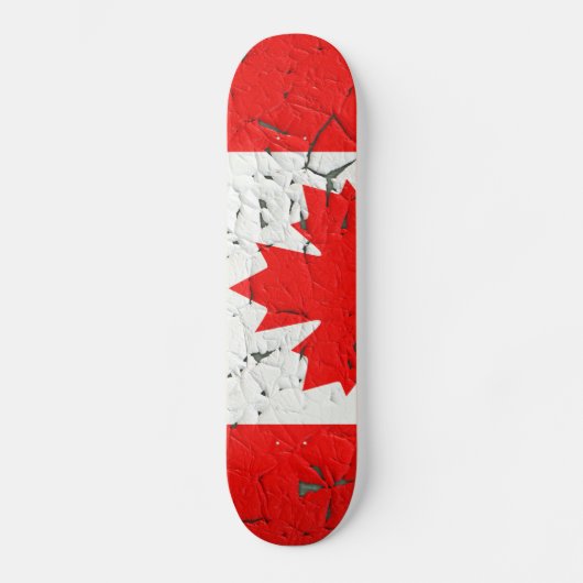 Canadese rode mantel Leaf CANADA Peeling Paint Persoonlijk Skateboard (Voorkant)