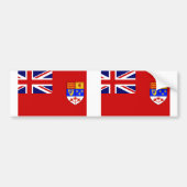 Canadese rode vlag bumpersticker (Voorkant)