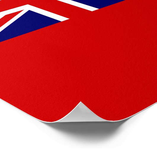 Canadese rode vlag poster (Hoek)