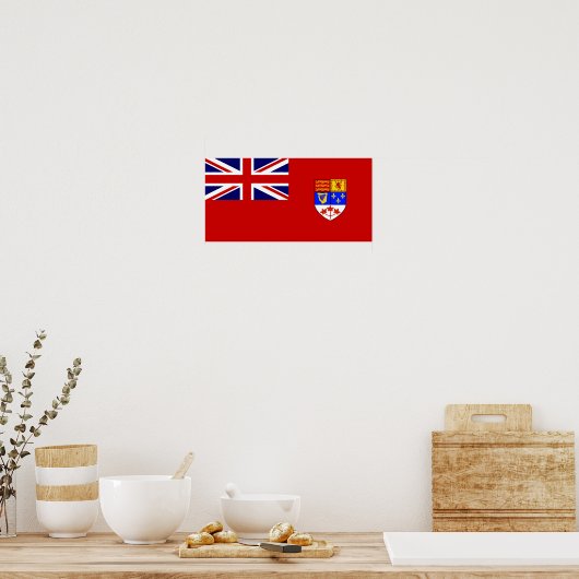 Canadese rode vlag poster (Keuken)