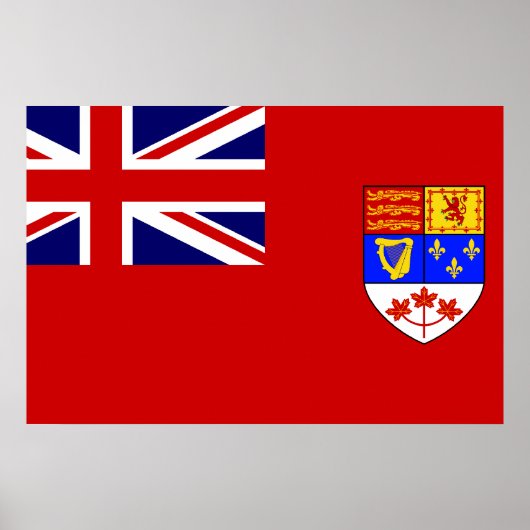 Canadese rode vlag poster (Voorkant)