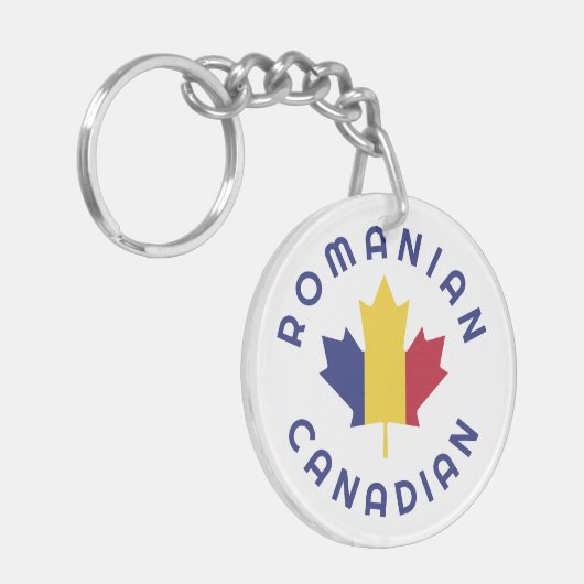 Canadese Roemeense roots Sleutelhanger (Voorkant Links)