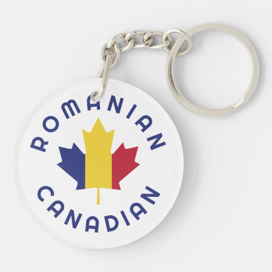 Canadese Roemeense roots Sleutelhanger (Achterkant)