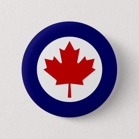 Canadese Roundel Ronde Button 5,7 Cm (Voorkant)