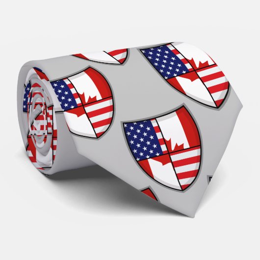 Canadese Schildvlag Stropdas (Opgerold)