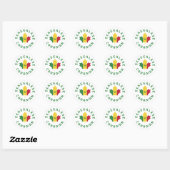 Canadese Senegalese roots Ronde Sticker (Vel)