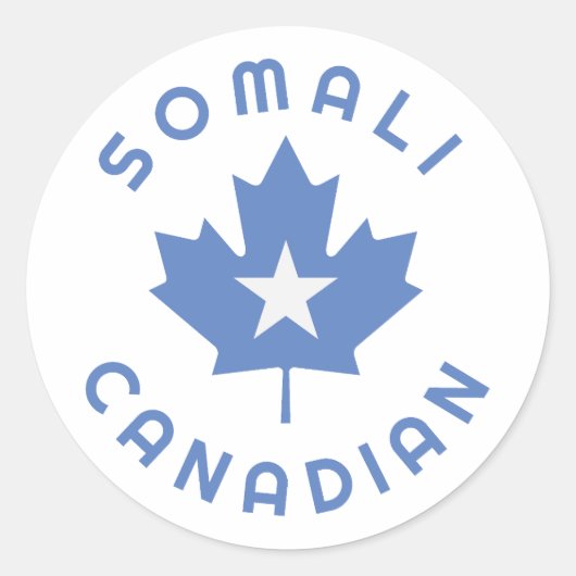 Canadese Somalische roots Ronde Sticker (Voorkant)