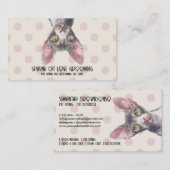 Canadese Sphynx Cat Dot Patroon Visitekaartje (Voorkant / Achterkant)