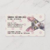 Canadese Sphynx Cat Dot Patroon Visitekaartje (Achterkant)