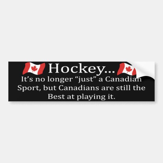 Canadese sport bumpersticker (Voorkant)