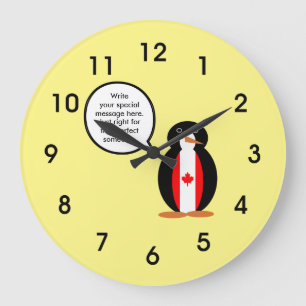 Canadese Sprekende M. Penguin van de Vlag Grote Klok