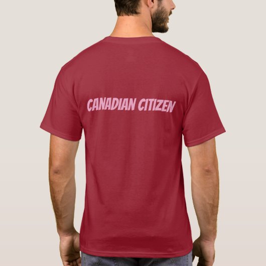 Canadese staatsburger t-shirt (Achterkant)