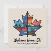 Canadese staatsburgerschap felicitatiekaart feestdagenkaart (Achterkant)