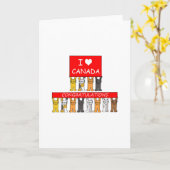 Canadese staatsburgerschap Gefeliciteerd, kletskat Kaart (Gele Bloem)