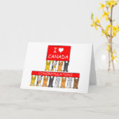 Canadese staatsburgerschap Gefeliciteerd, kletskat Kaart (Gele Bloem)