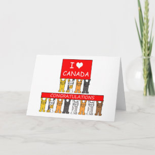 Canadese staatsburgerschap Gefeliciteerd, kletskat Kaart