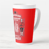 Canadese Staatsburgerschap Viering Cadeau Latte Mok (Rechterhoek)