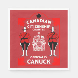 Canadese Staatsburgerschap Viering Cadeau Servet