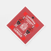 Canadese Staatsburgerschap Viering Cadeau Servet (Hoek)