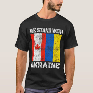 Canadese steun Oekraïense Canada We Staan Met Oek T-shirt