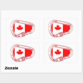 Canadese Sticker voor het beklimmen van Carabiner (Vel)