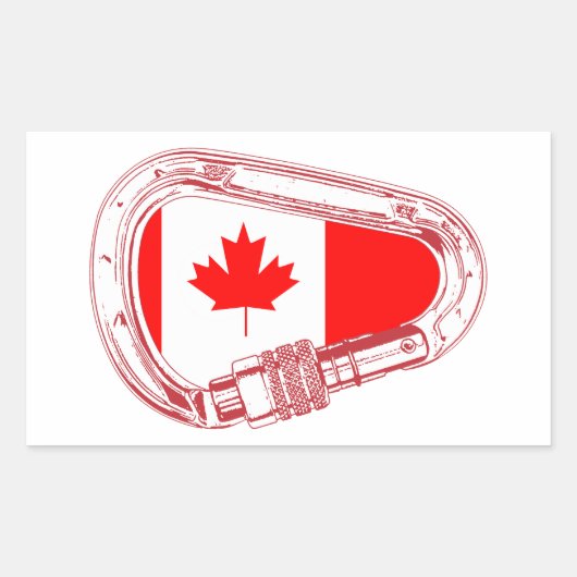 Canadese Sticker voor het beklimmen van Carabiner (Voorkant)