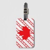Canadese strepen bagagelabel (Voorkant (verticaal))