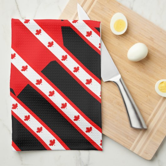 Canadese strepen theedoek (Quarter Fold)