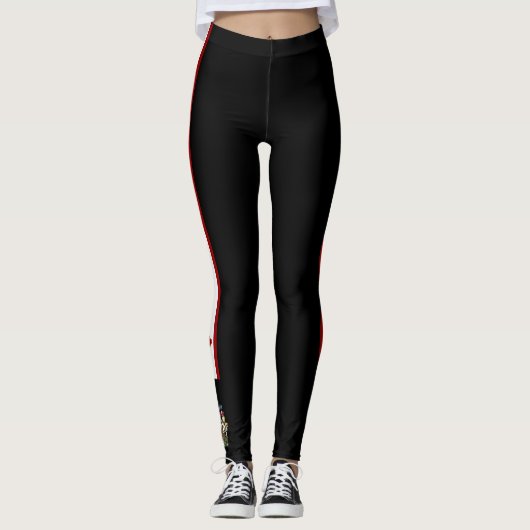 Canadese strepenvlag leggings (Voorkant)