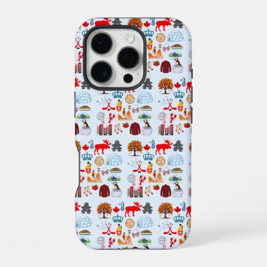 Canadese Symbolen iPhone Hoesje (Achterkant)