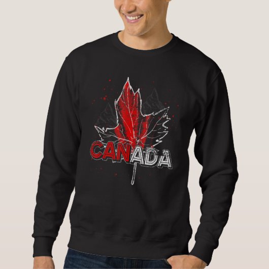 Canadese symbool: Canada Flag Maple Leaf Trui (Voorkant)