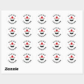 Canadese Syrische roots Ronde Sticker (Vel)