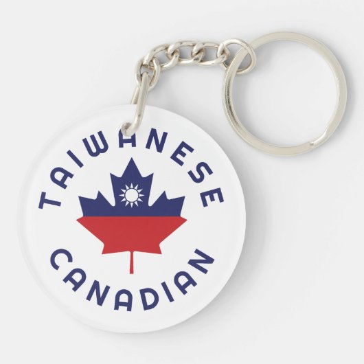 Canadese Taiwanese roots Sleutelhanger (Achterkant)