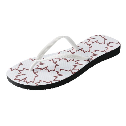 Canadese Teenslippers van Maple Leaf (Schuin)