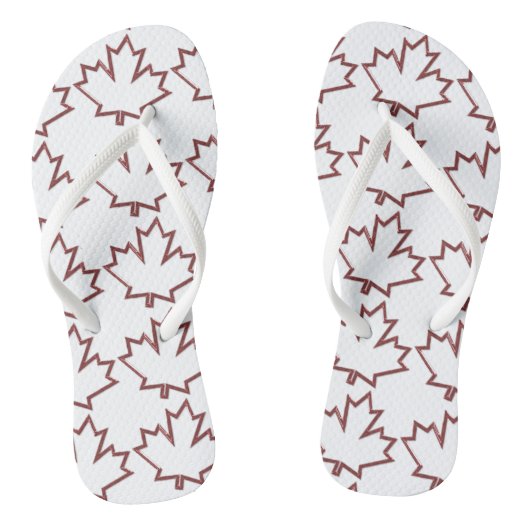 Canadese Teenslippers van Maple Leaf (Voetbed)