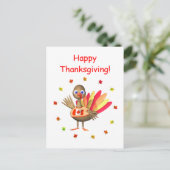 Canadese Thanksgiving Baby Turkije Feestdagenkaart (Staand voorkant)