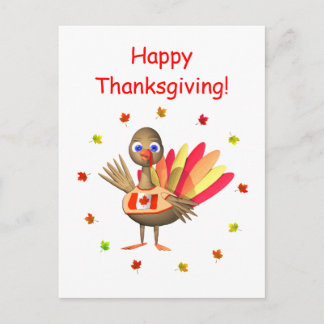 Canadese Thanksgiving Baby Turkije Feestdagenkaart